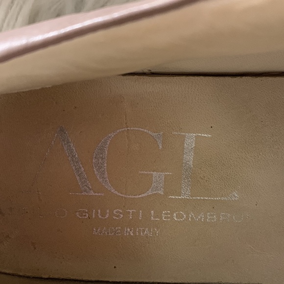 AGL Attilio Giust Leombruni pearl embellished sneakers supple leather size 36.5 - Picture 8 of 12
